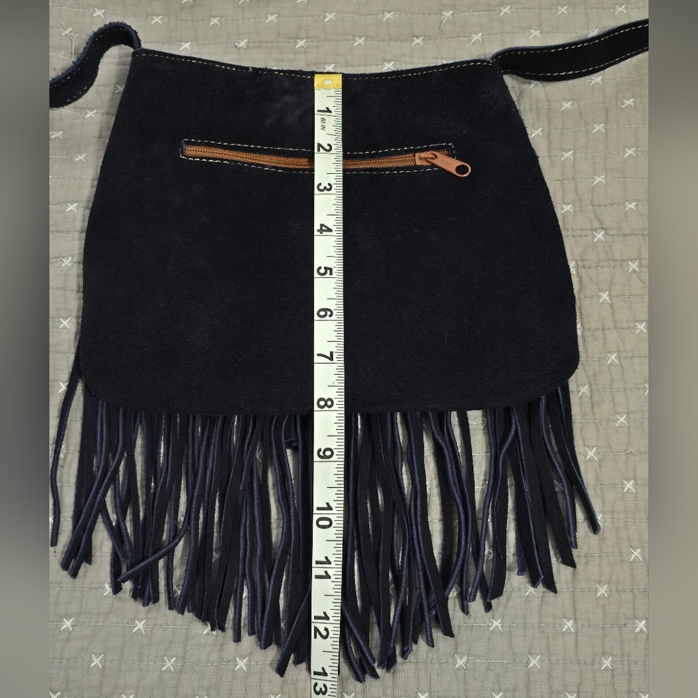 Syede Fringe Boho Crossbody Bag - Multicolor - Picture 7 of 12